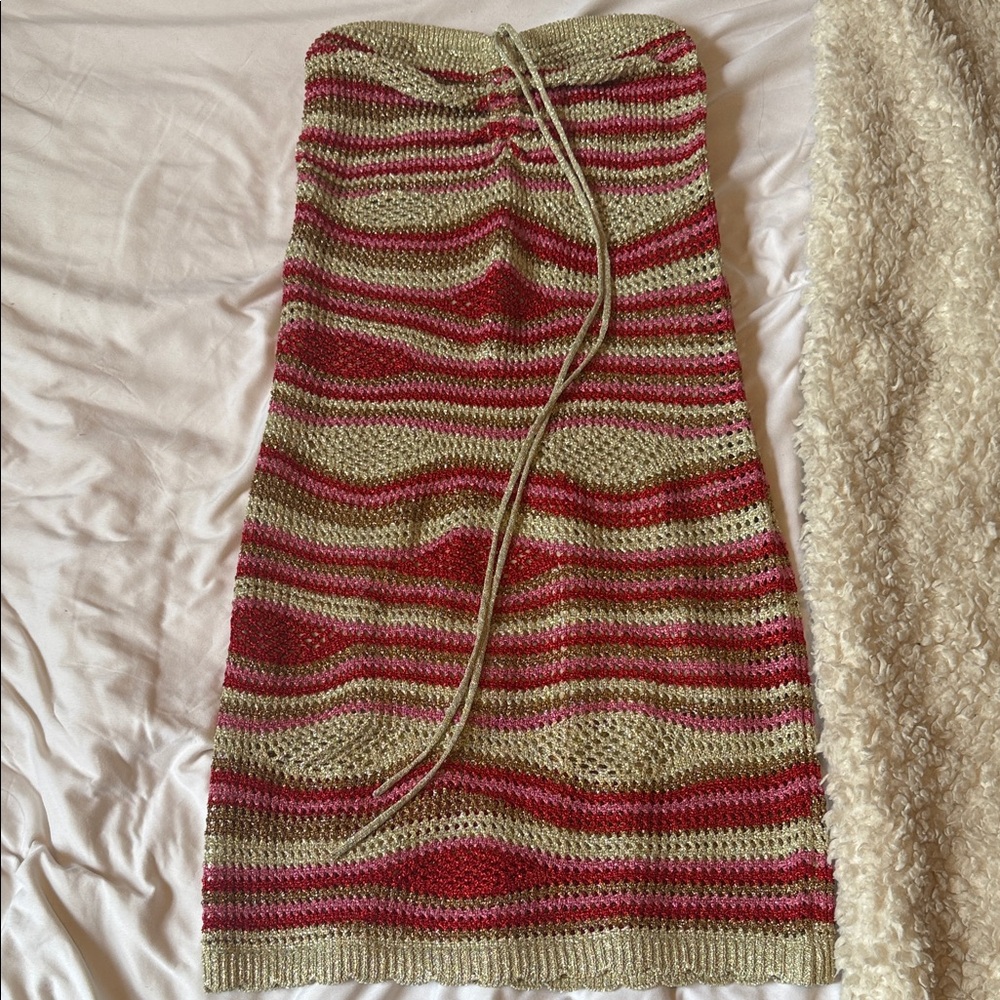 Striped Knit Mini dress